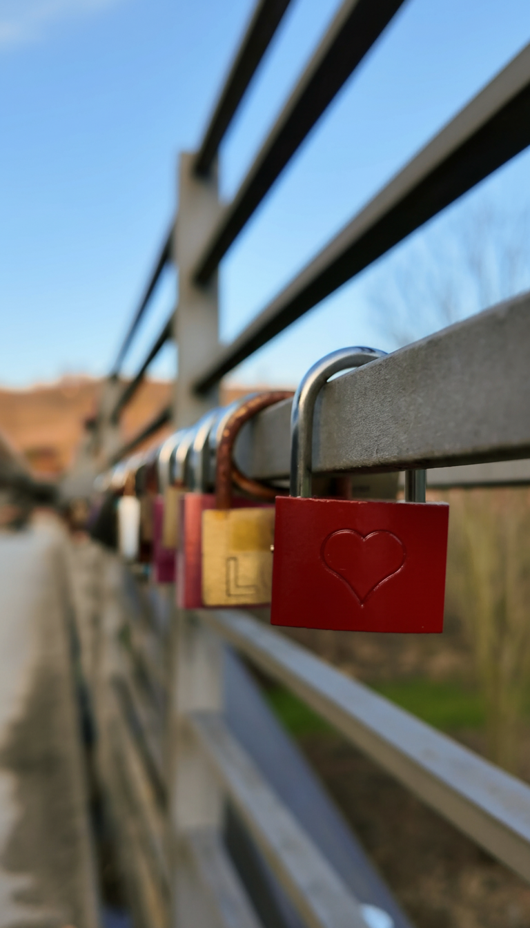 Liebesschloss mit personalisierbarer Gravur – Bild 4