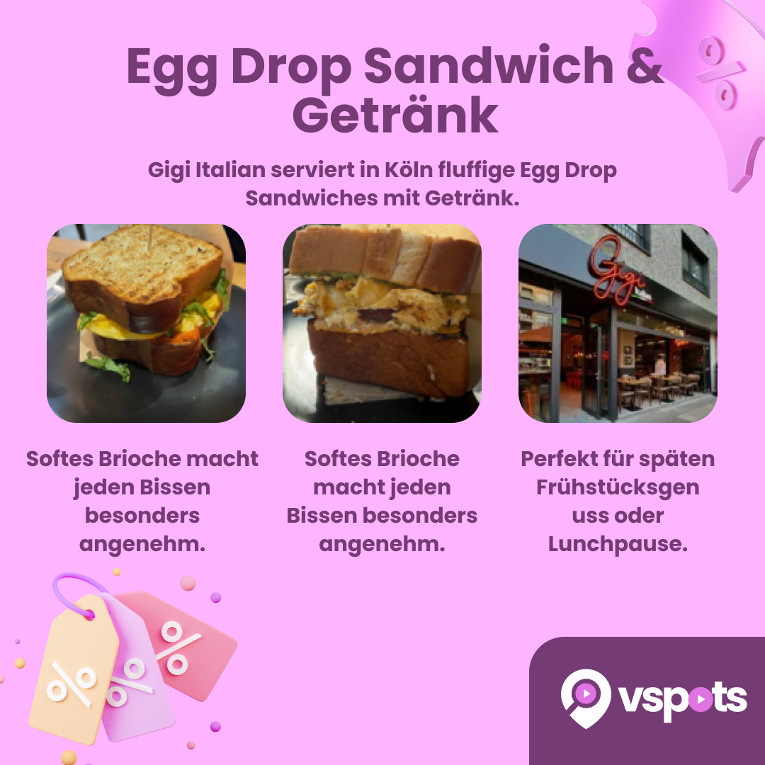 Egg Drop Sandwich & Getränk – Bild 5