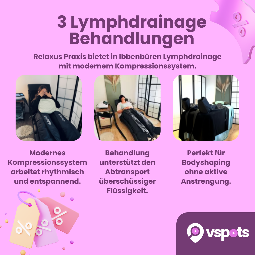 3 Lymphdrainage Behandlungen – Bild 5