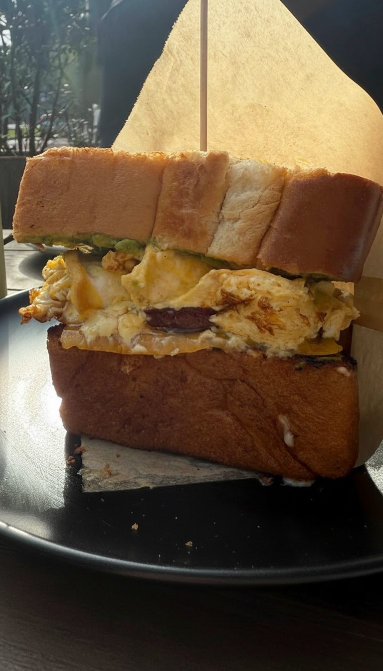 Egg Drop Sandwich & Getränk – Bild 3