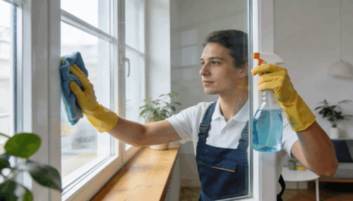 Fensterreinigung für 10 Fenster