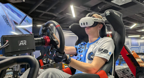 Rennsimulator fahren