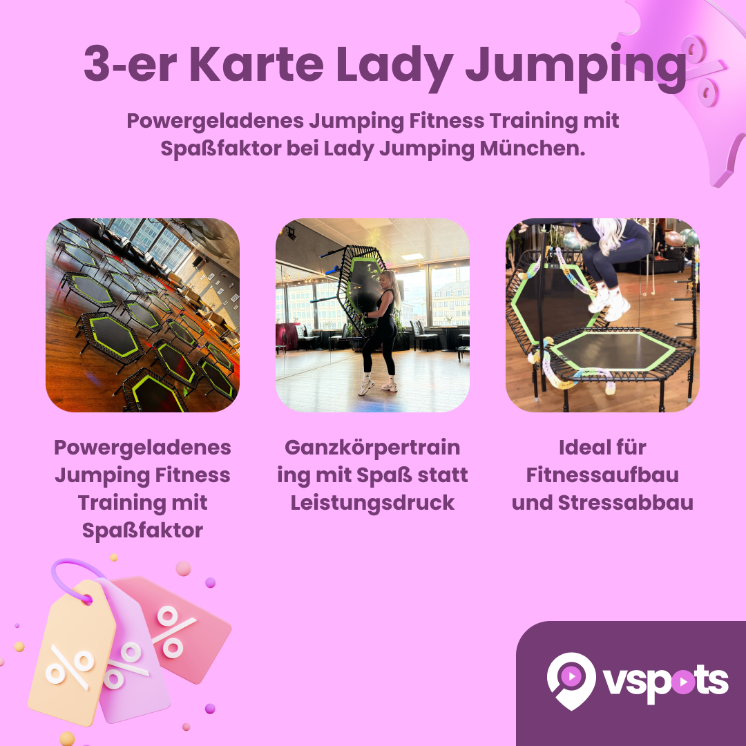 3‑er Karte Lady Jumping – Bild 5