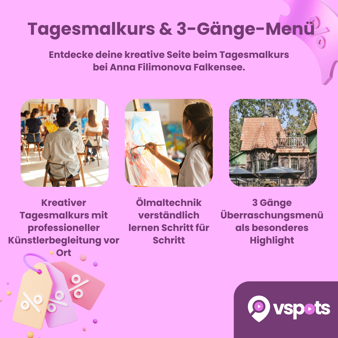 Tagesmalkurs & 3-Gänge-Überraschungsmenü – Bild 6