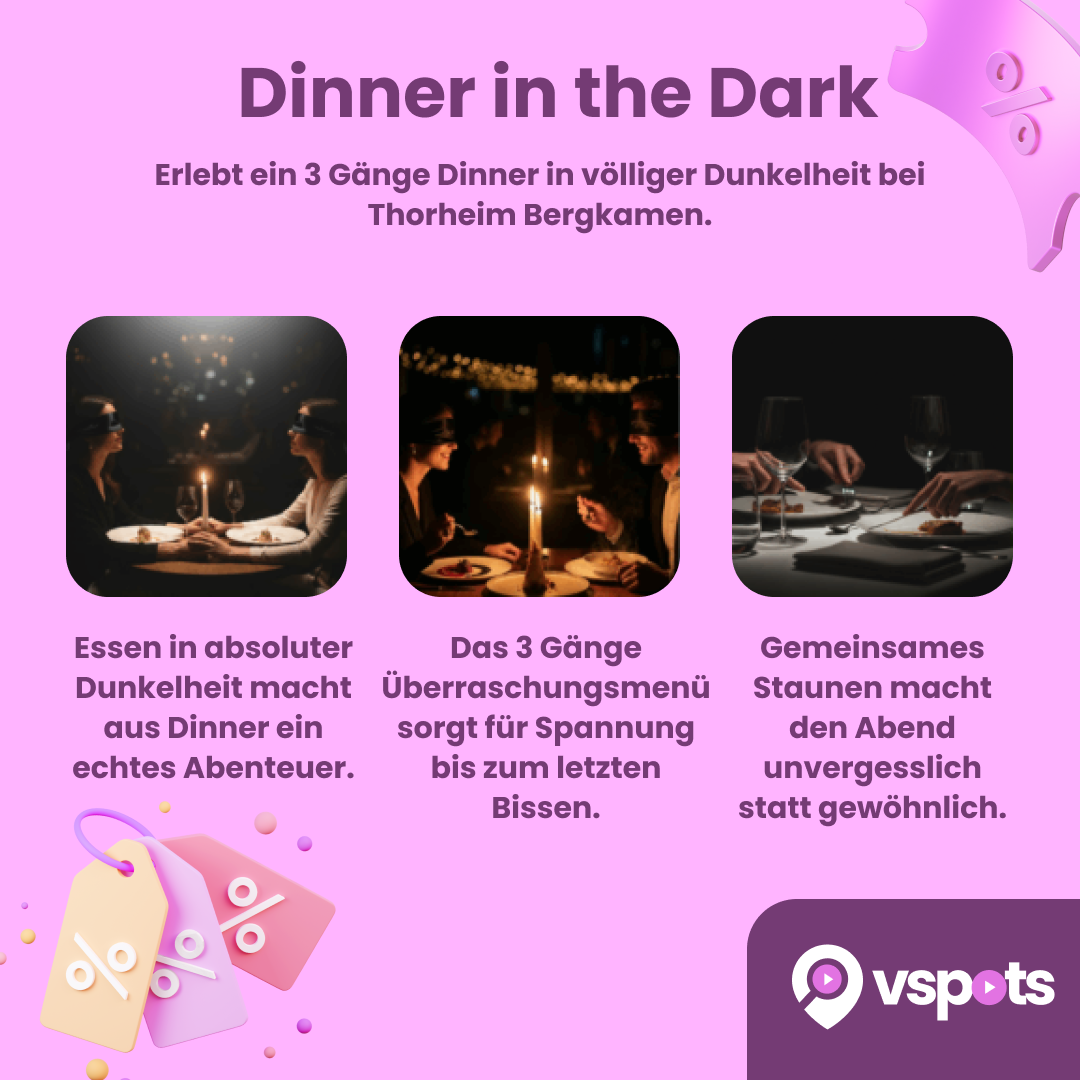 Dinner in the Dark 3-Gänge-Überraschungsmenü für 2 Personen – Bild 5