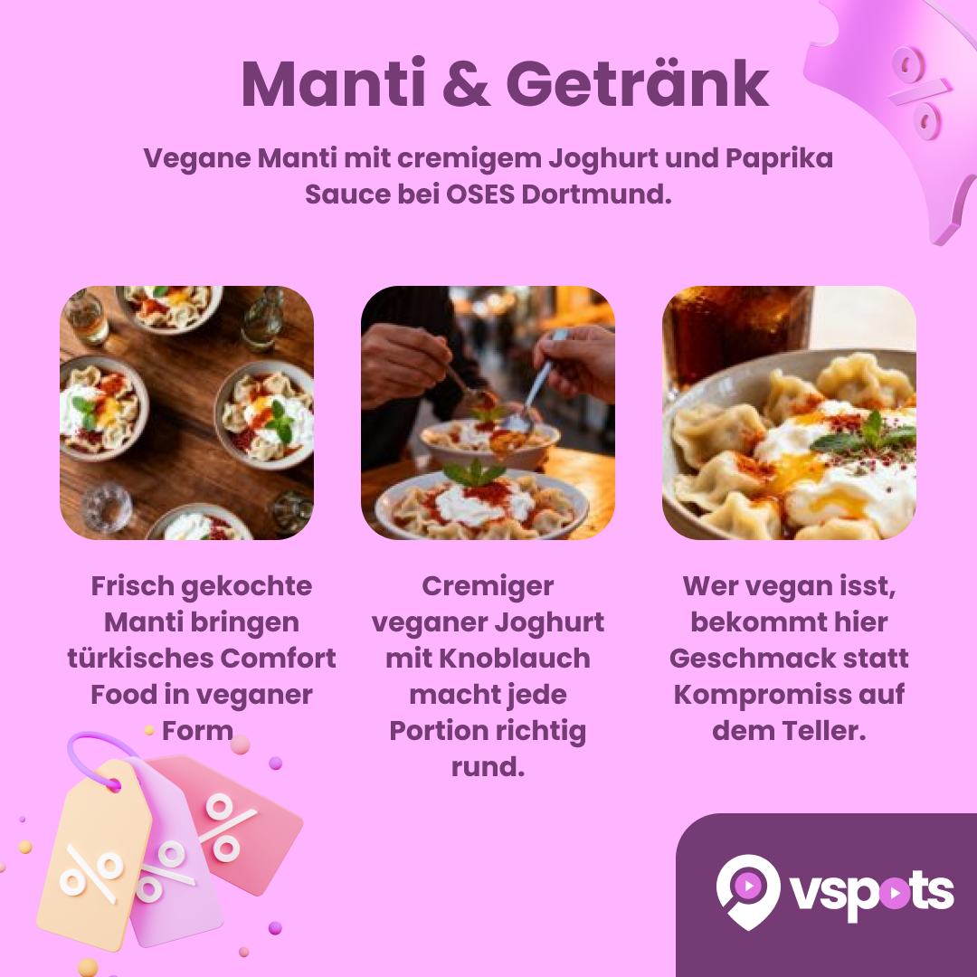 Vegane Manti & Getränk für 2 Personen – Bild 5