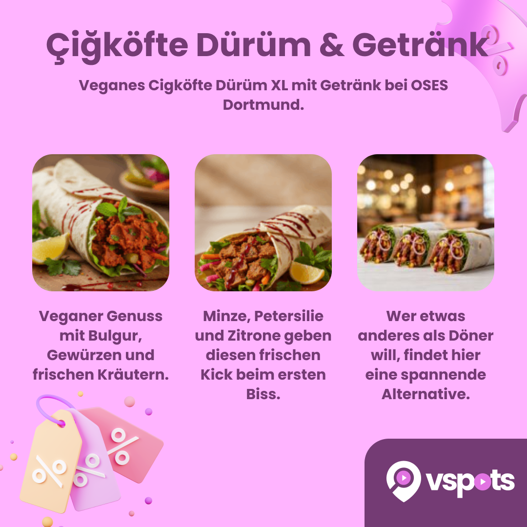 Çiğköfte Dürüm & Getränk für 2 Personen – Bild 5