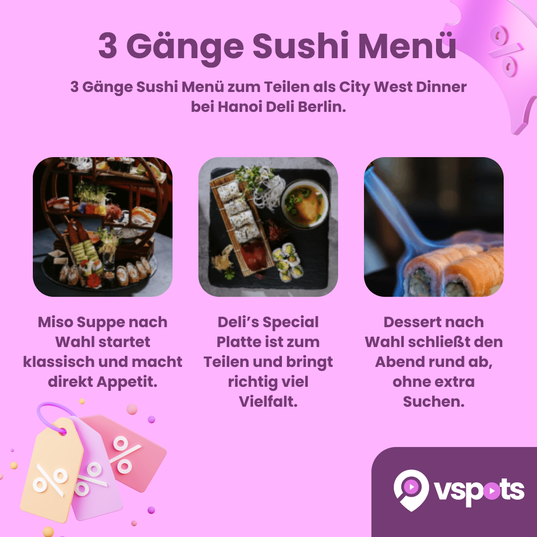 3-Gänge-Sushi-Menü für 2 Personen – Bild 8