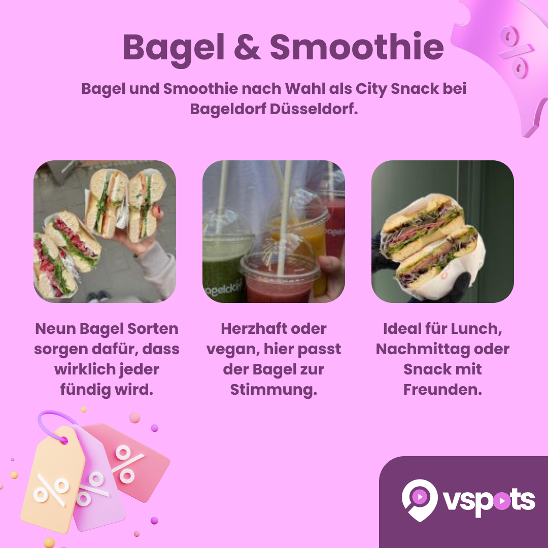 Bagel & Smoothie für 2 Personen – Bild 6