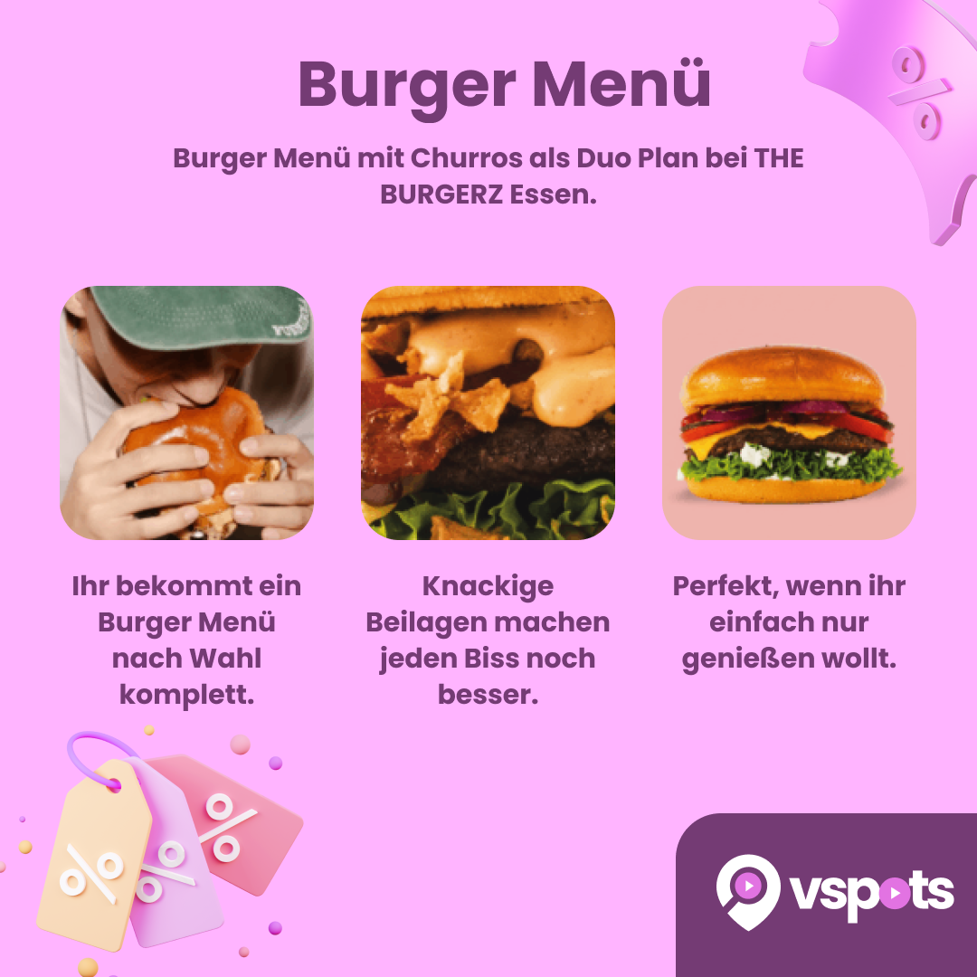 Burger Menü & Churros für 2 Personen – Bild 9