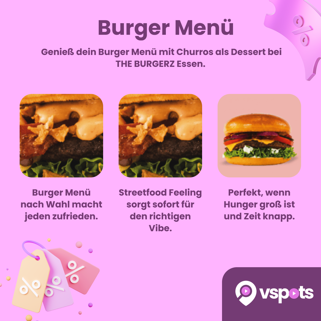 Burger Menü & Churros für 2 Personen – Bild 9