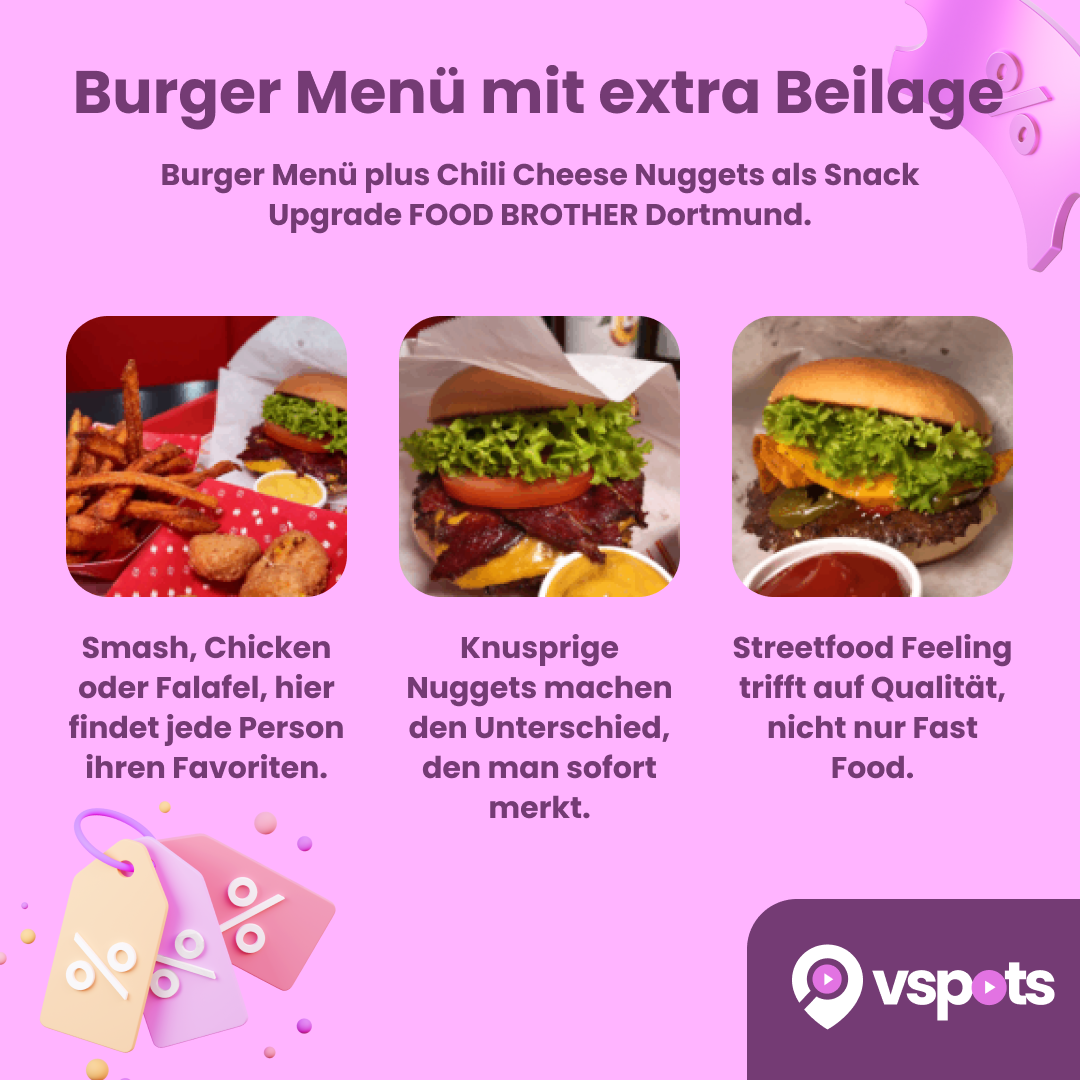 Burger Menü & Chilli Cheese Nuggets für 2 Personen – Bild 7