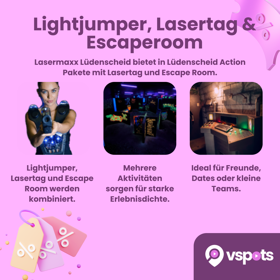 Lightjumper, Lasertag & Escaperoom für 2 Personen – Bild 9