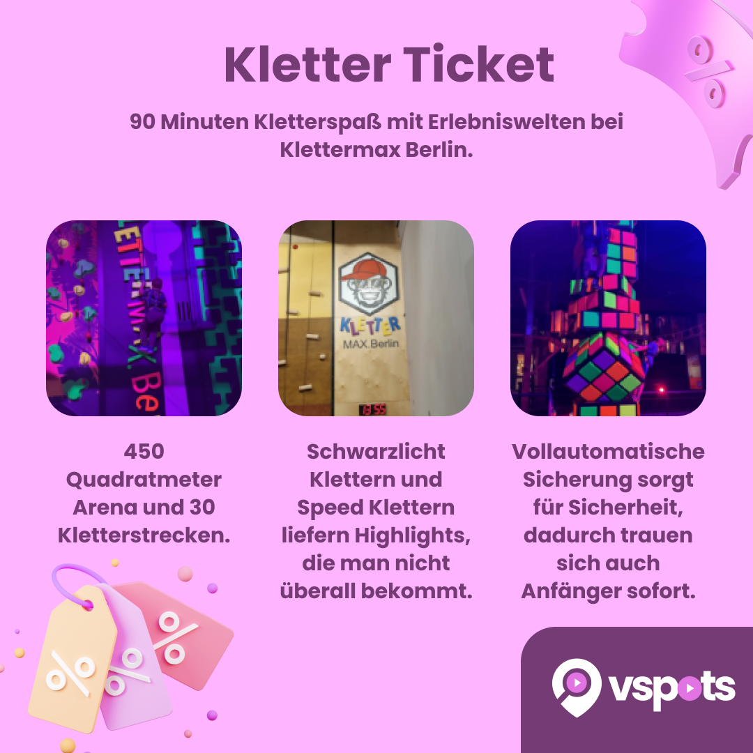 90 Min. Klettertickets für 2 Personen – Bild 5