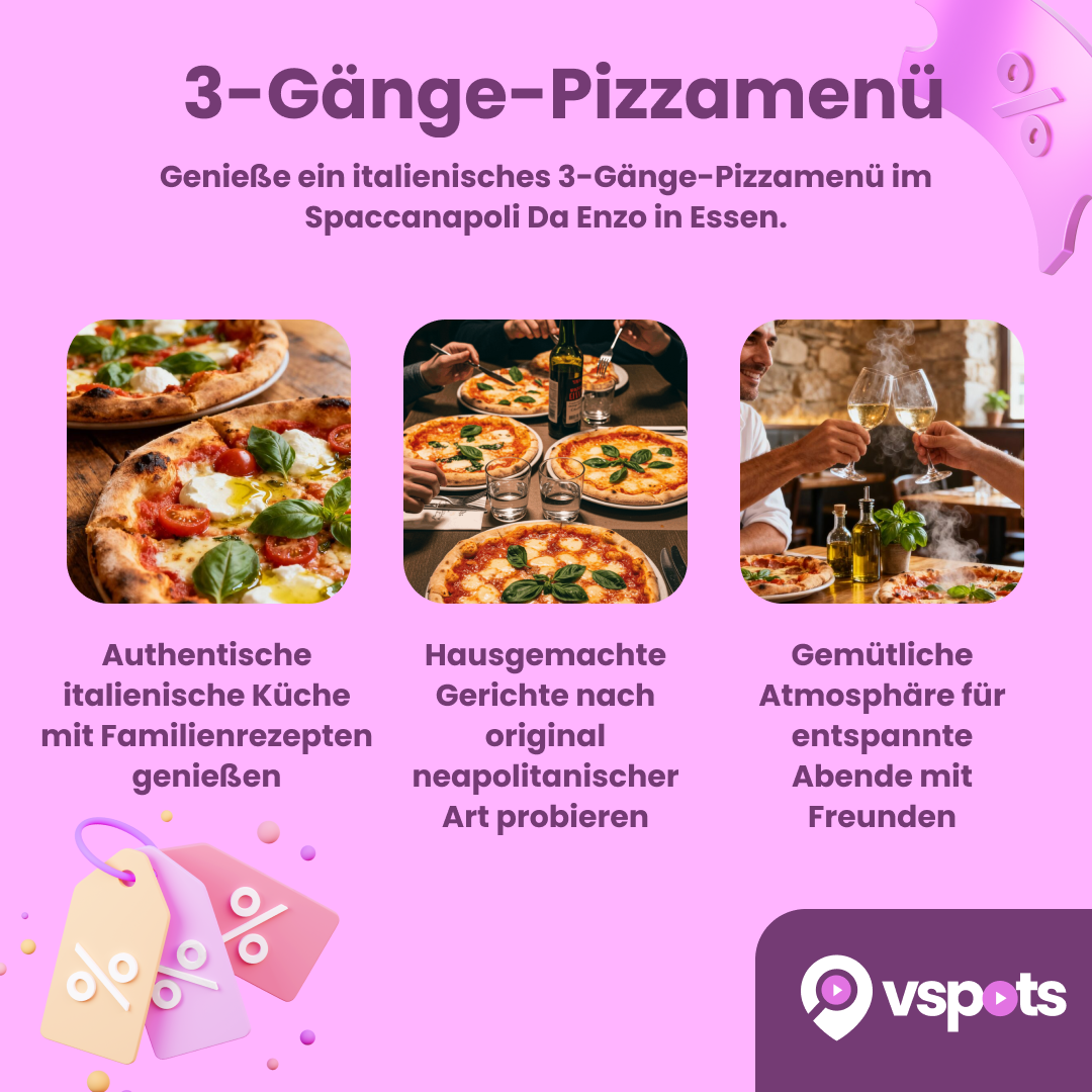 3-Gänge-Pizzamenü für 2 Personen – Bild 5