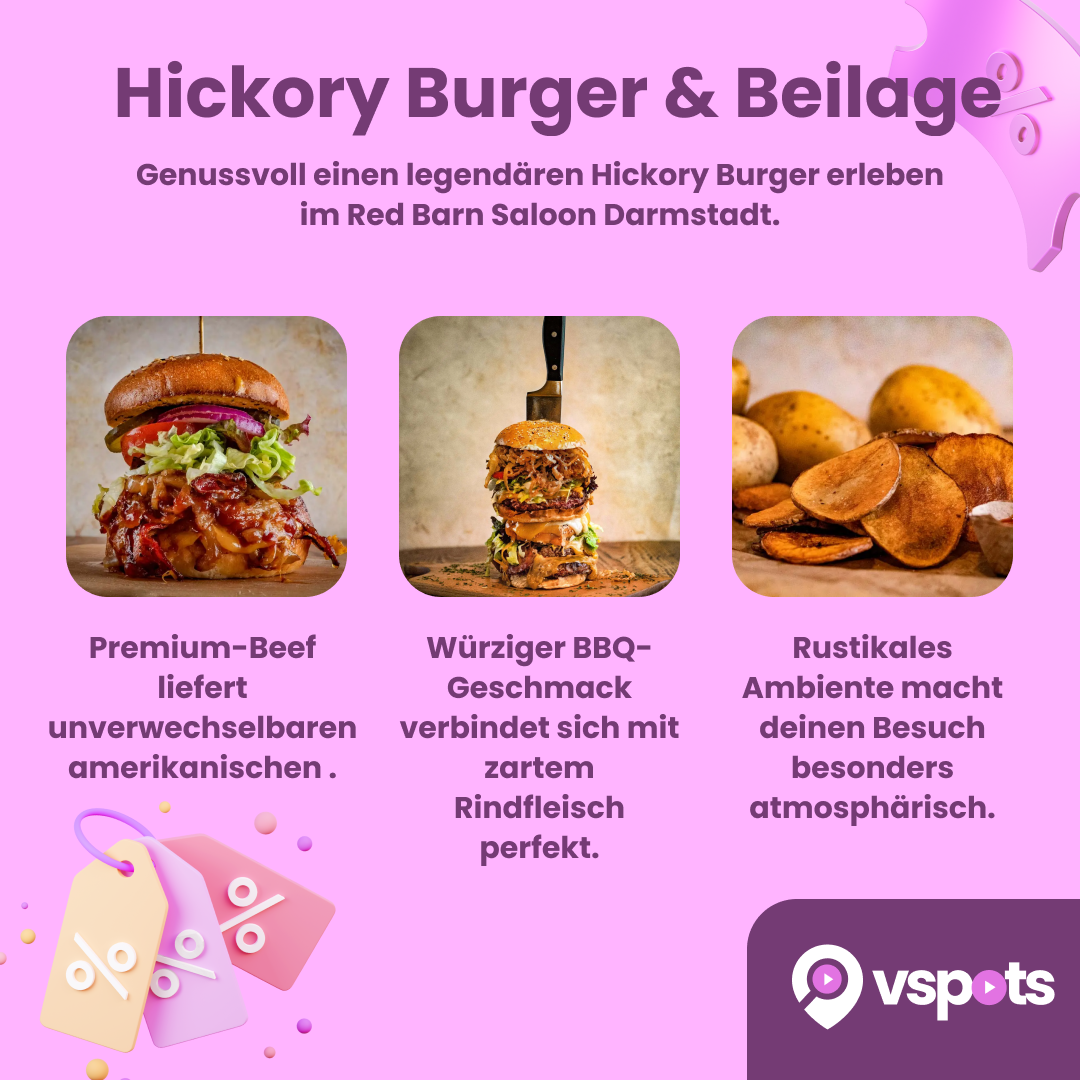 Hickory Burger und Beilage – Bild 6