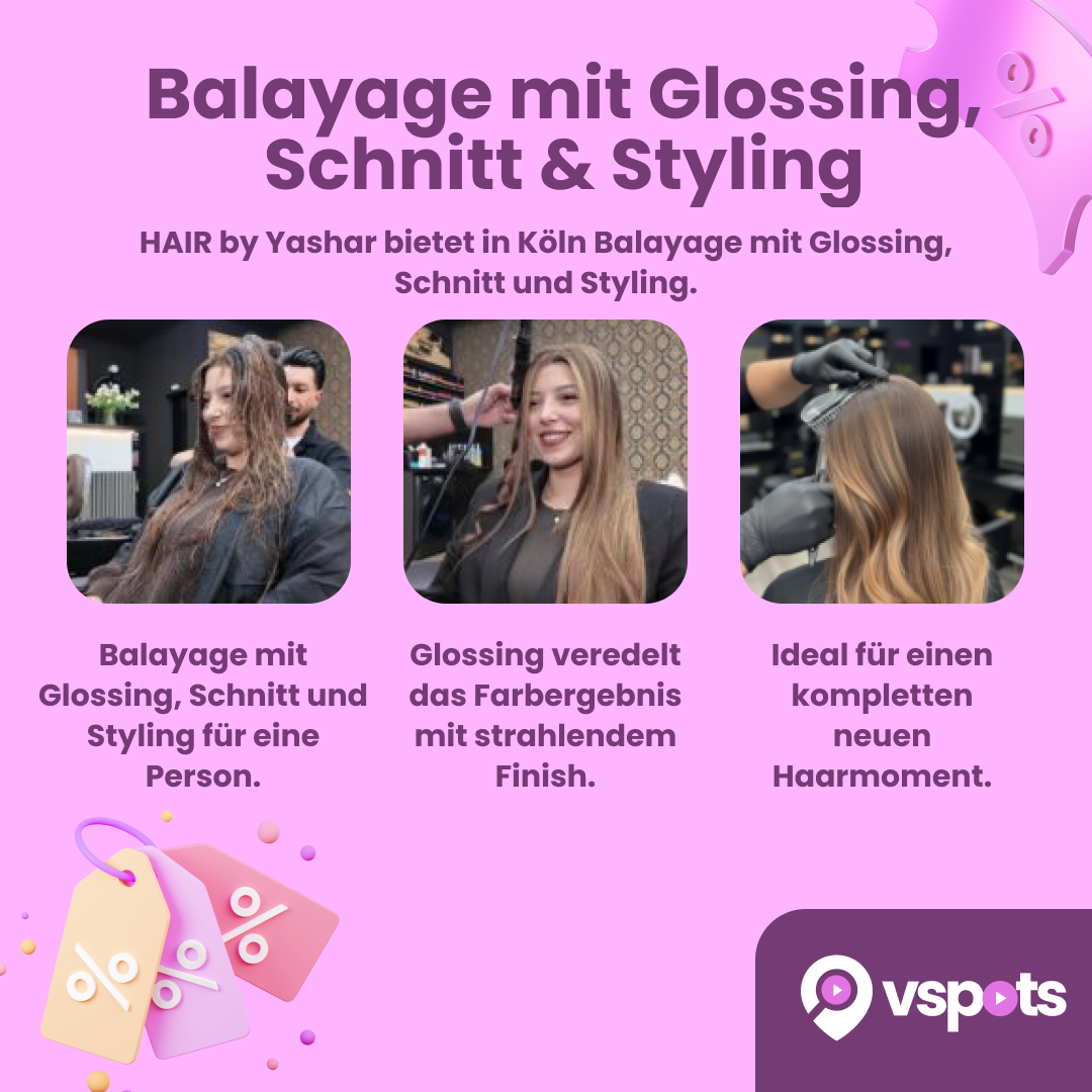 Balayage mit Glossing, Schnitt & Styling – Bild 7