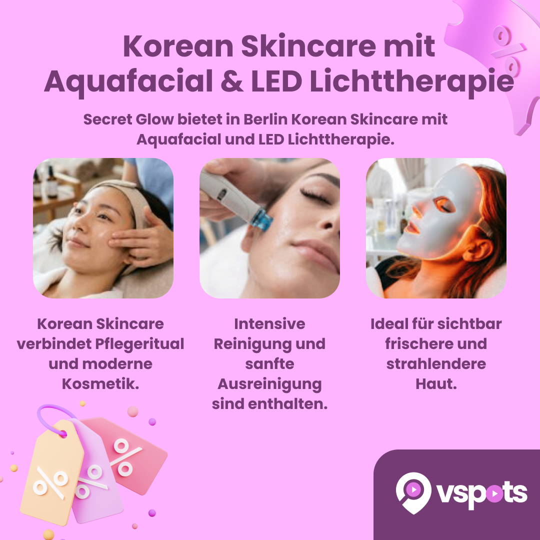 Korean Skincare mit Aquafacial & LED Lichttherapie – Bild 5