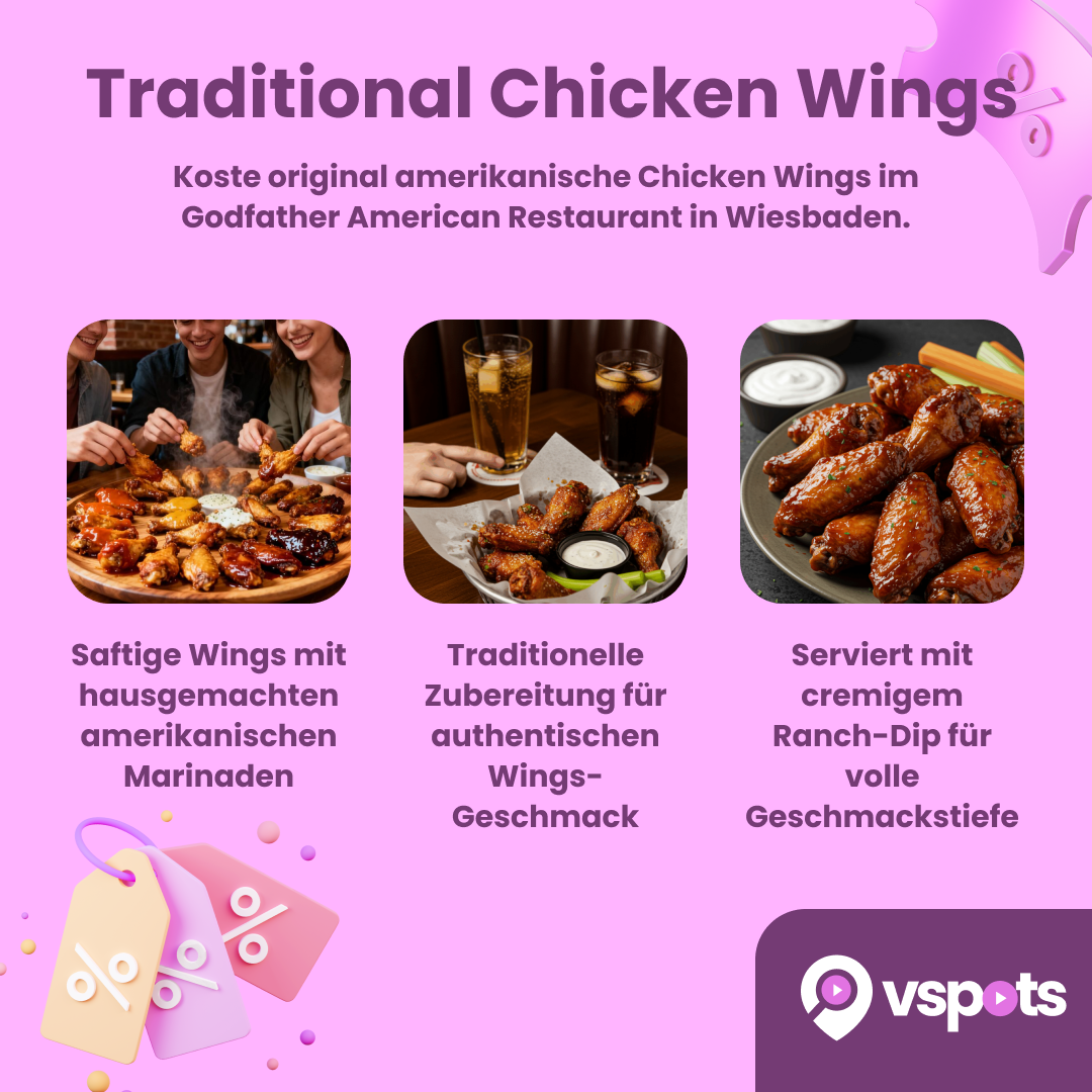 20 Traditional Chicken Wings mit Ranch Dip – Bild 5