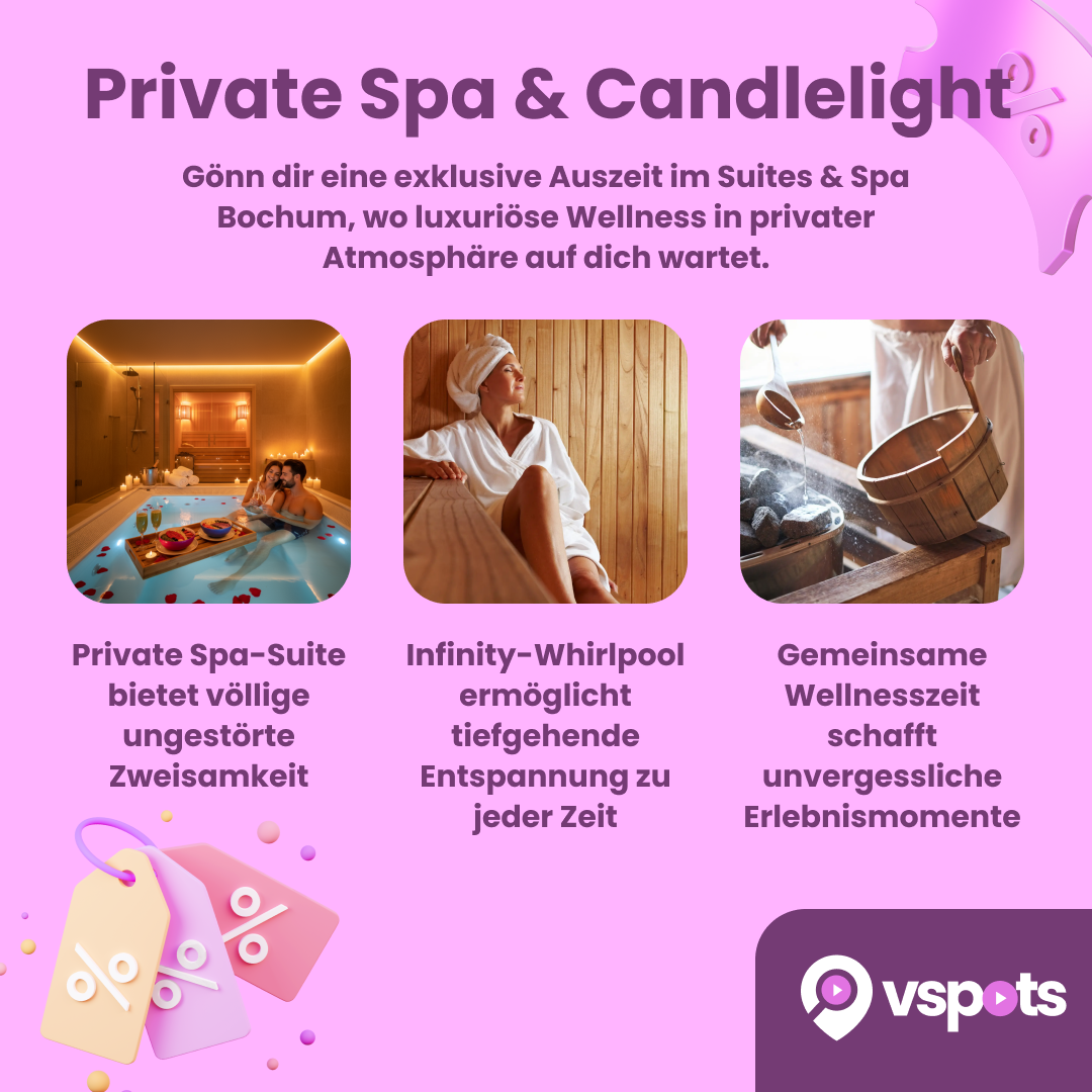 3 Stunden private Spa mit Candlelight für 2 Personen – Bild 6