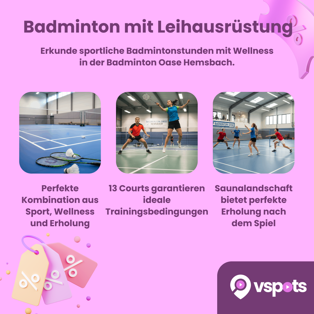 Badminton mit Leihausrüstung 2 Personen – Bild 5