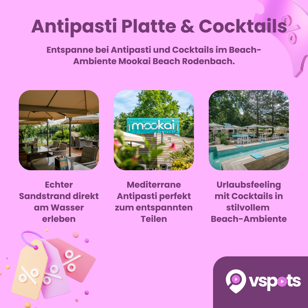 Antipasti Platte und Cocktails für 2 Personen – Bild 8
