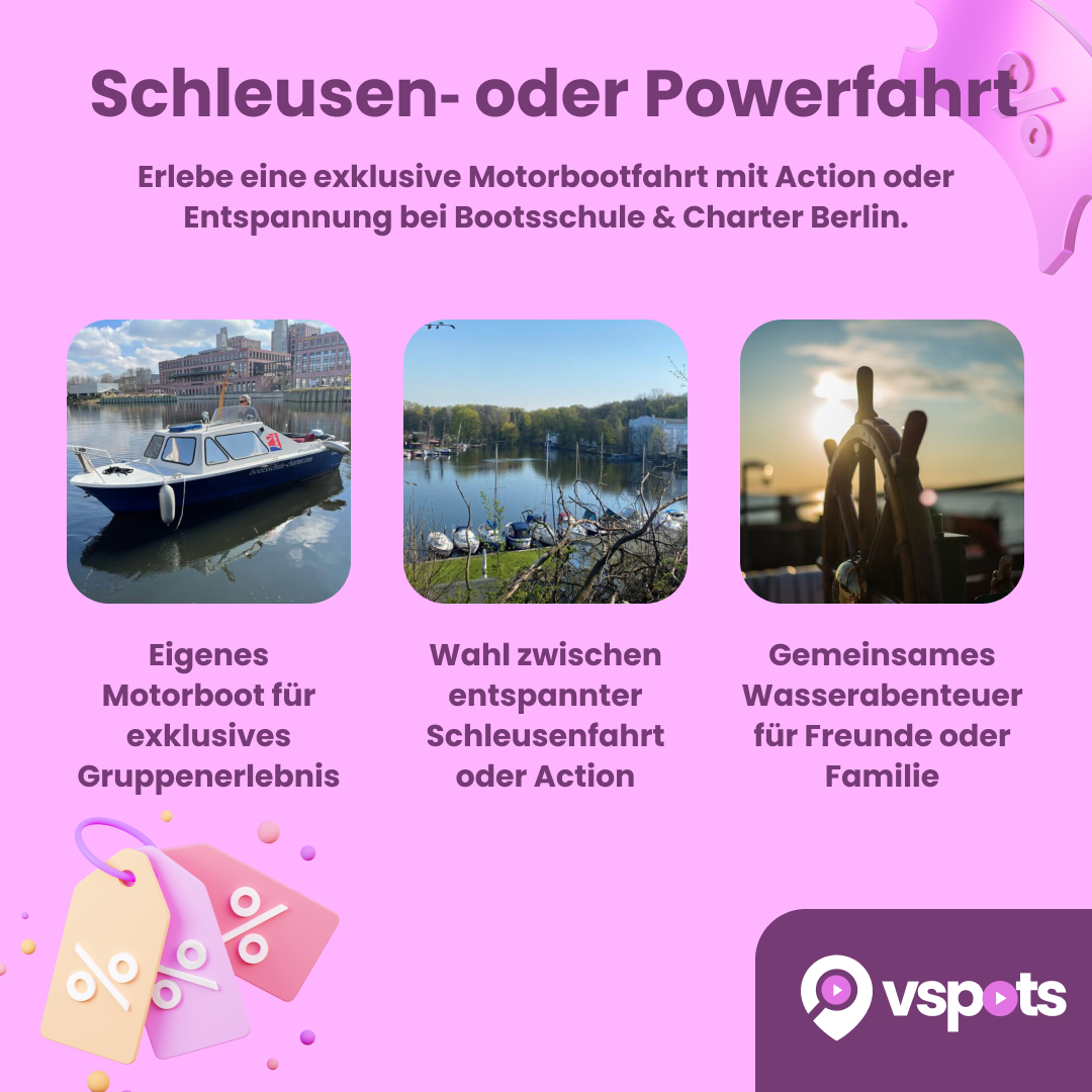Schleusen‑ oder Powerfahrt für bis zu 5 Personen – Bild 5