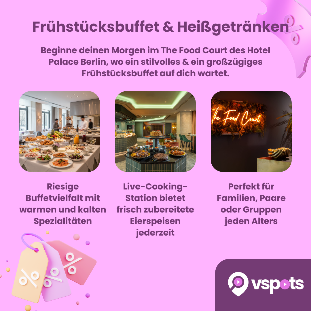 Frühstücksbuffet mit Heißgetränken, Säften & Sekt – Bild 6