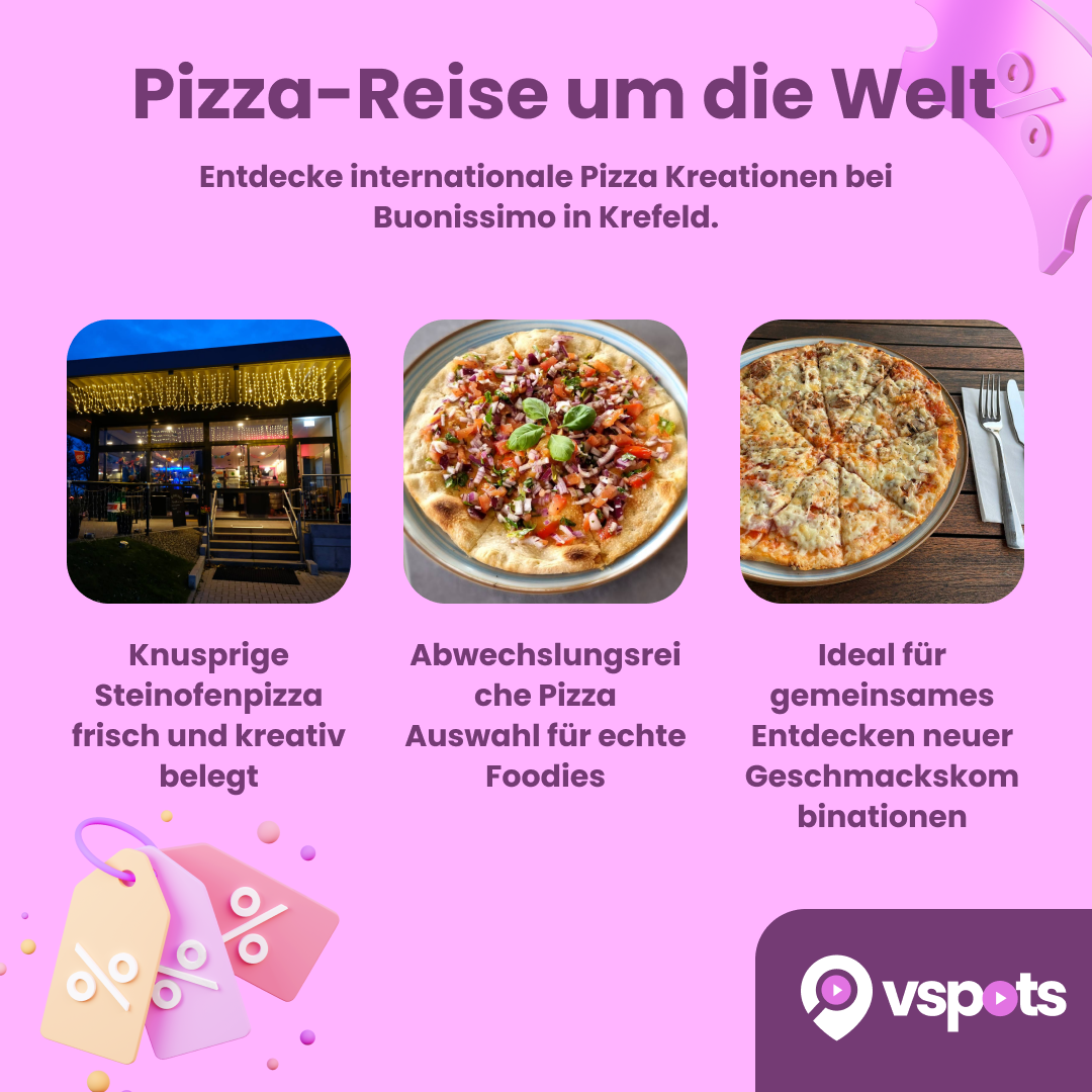 Pizza-Reise um die Welt mit Eistee & Salat für 2 Personen – Bild 6