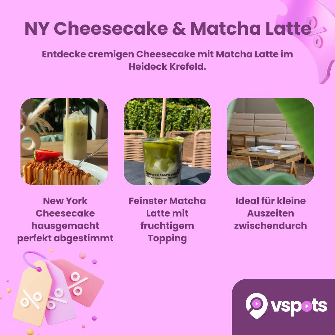 NY Cheesecake & Matcha Latte für 2 Personen – Bild 5