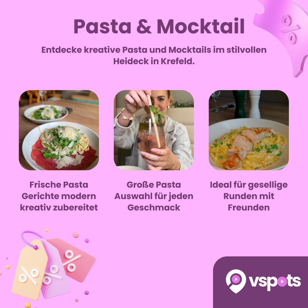 Pasta & Mocktail nach Wahl für 2 Personen – Bild 6