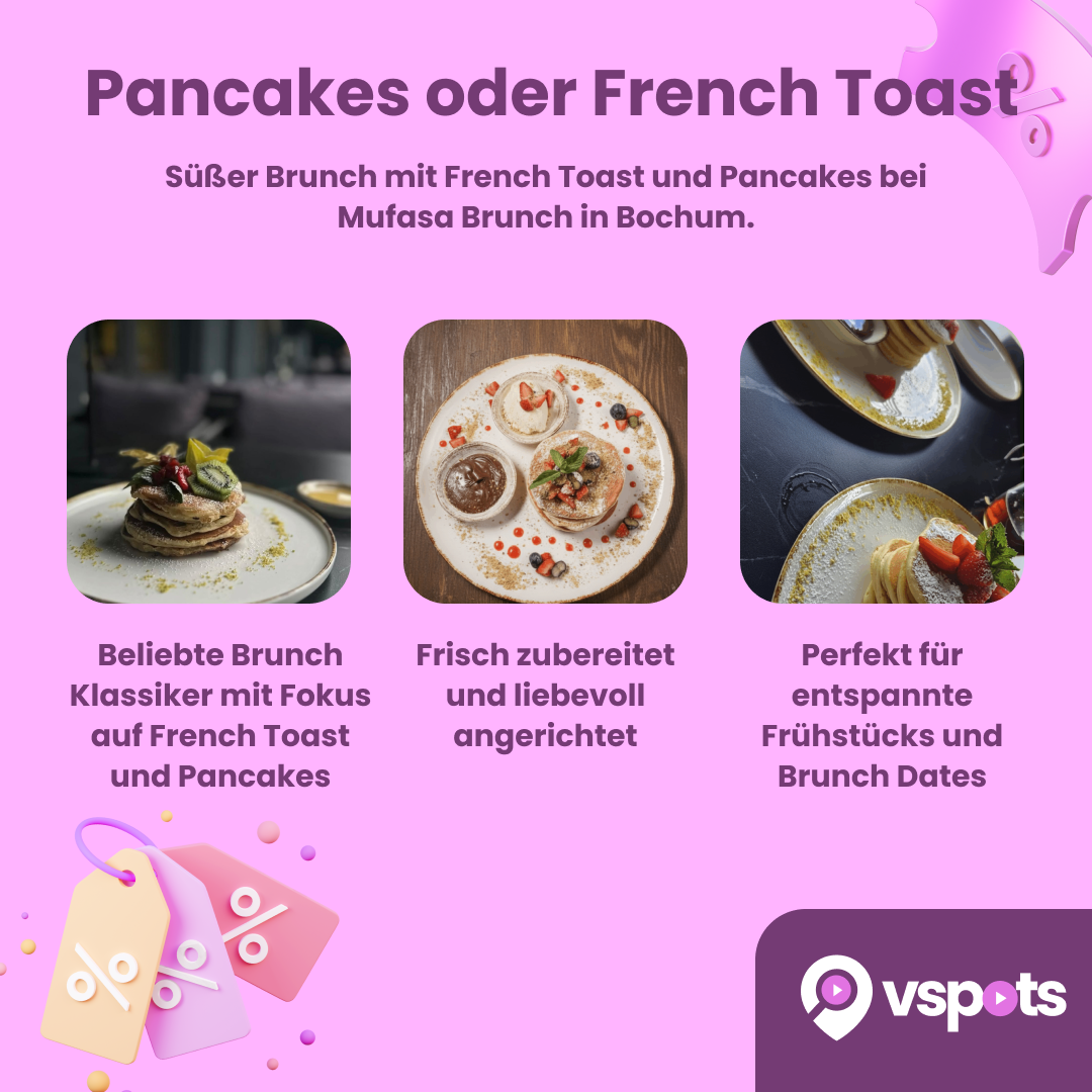 Pancakes oder French Toast & Heißgetränk für 2 Personen – Bild 5