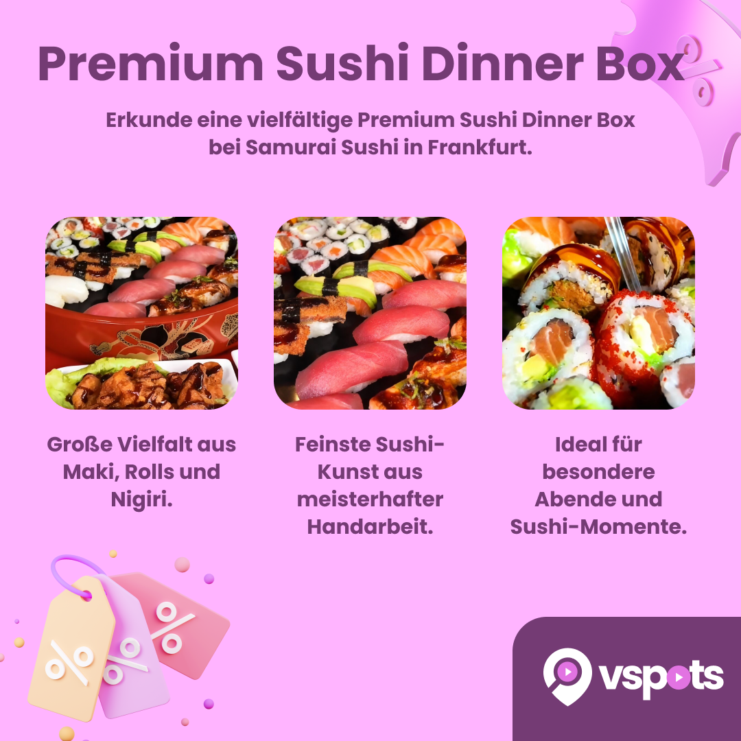 Premium Sushi Dinner Box 60 Stück – Bild 5