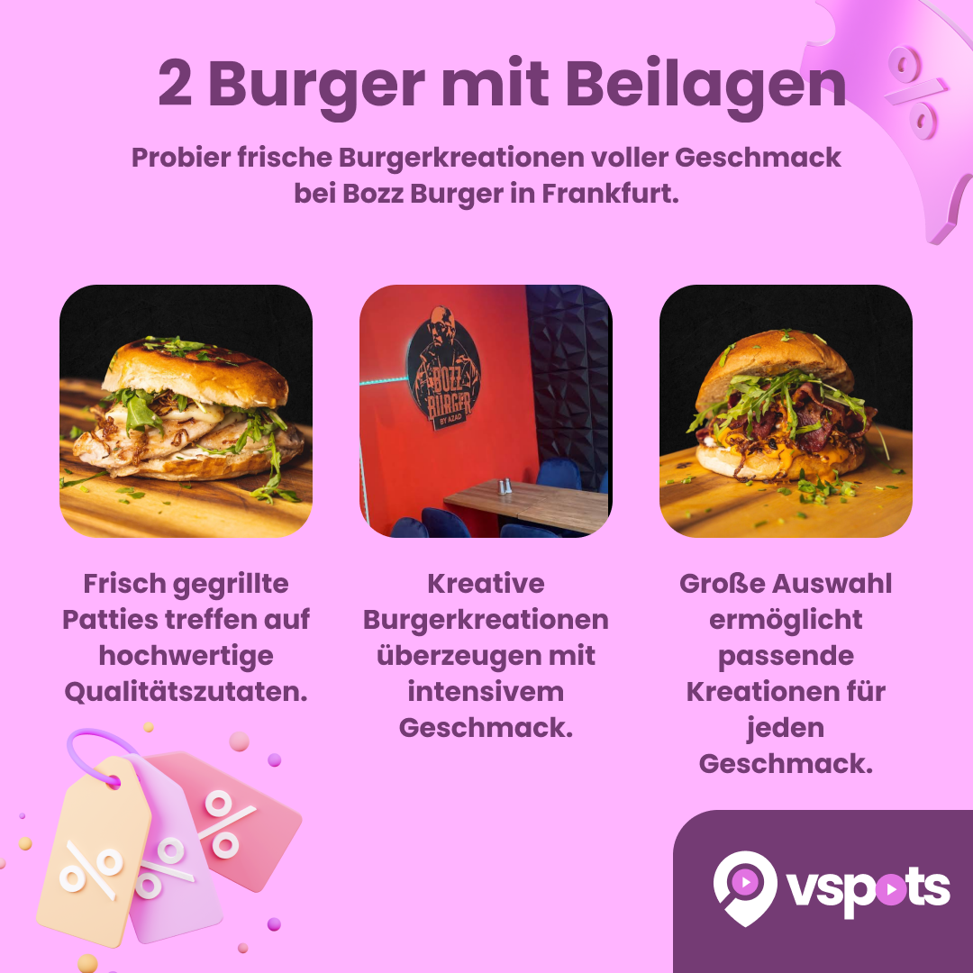 2 Burger mit Beilagen & Dips – Bild 5