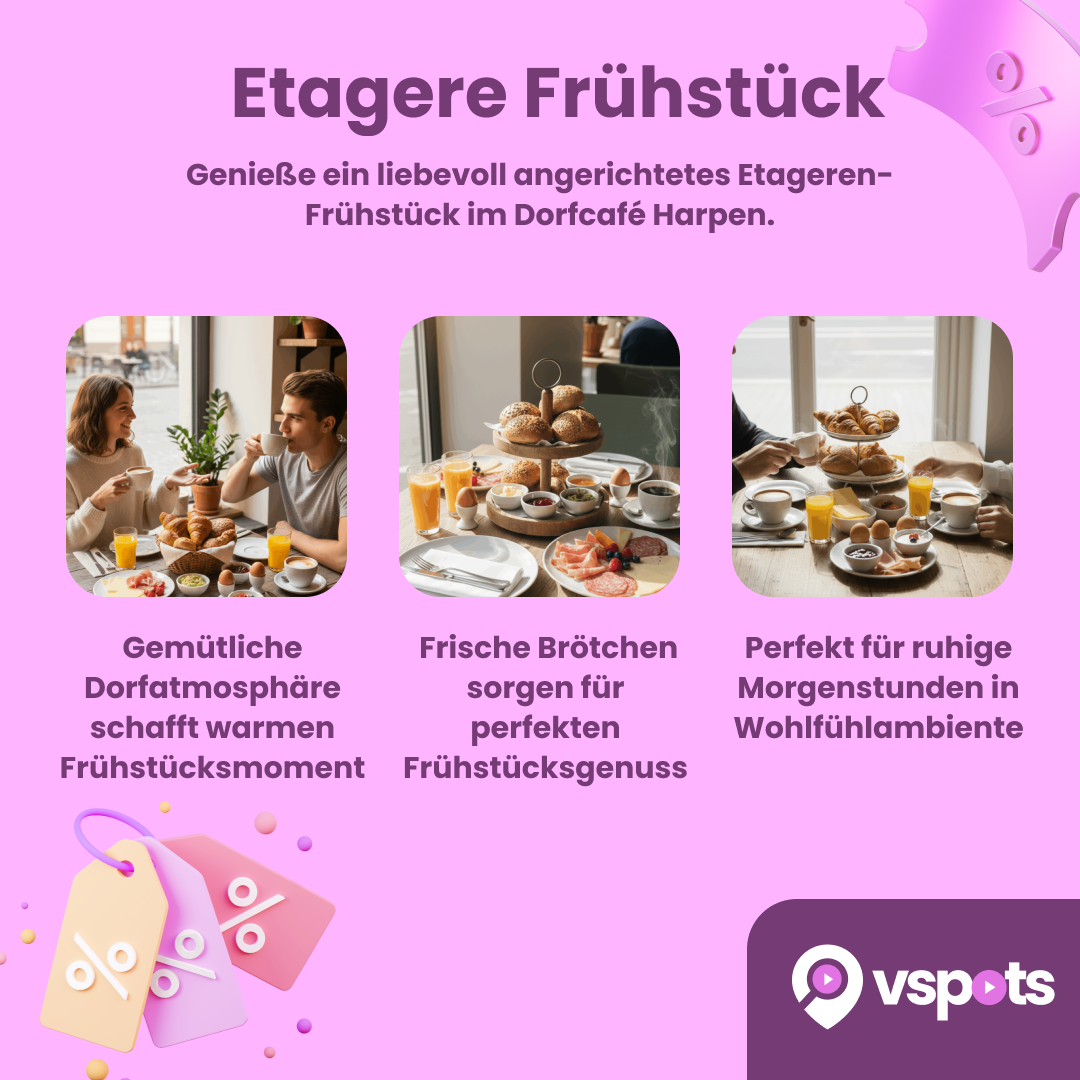 Etagere Frühstück inkl. Heißgetränke für 2 Personen – Bild 5