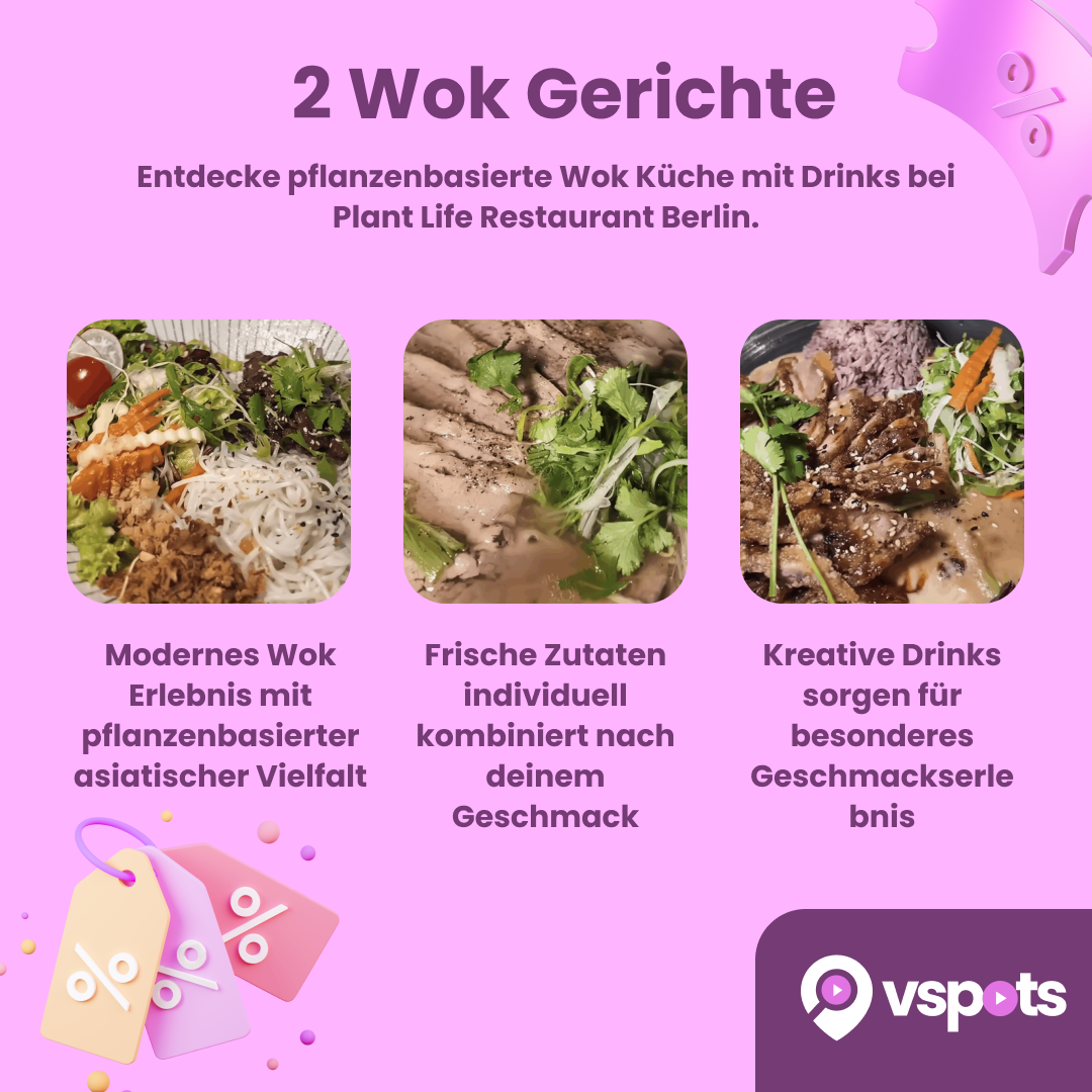 2 Wok Gerichte & hausgemachte Drinks nach Wahl – Bild 5