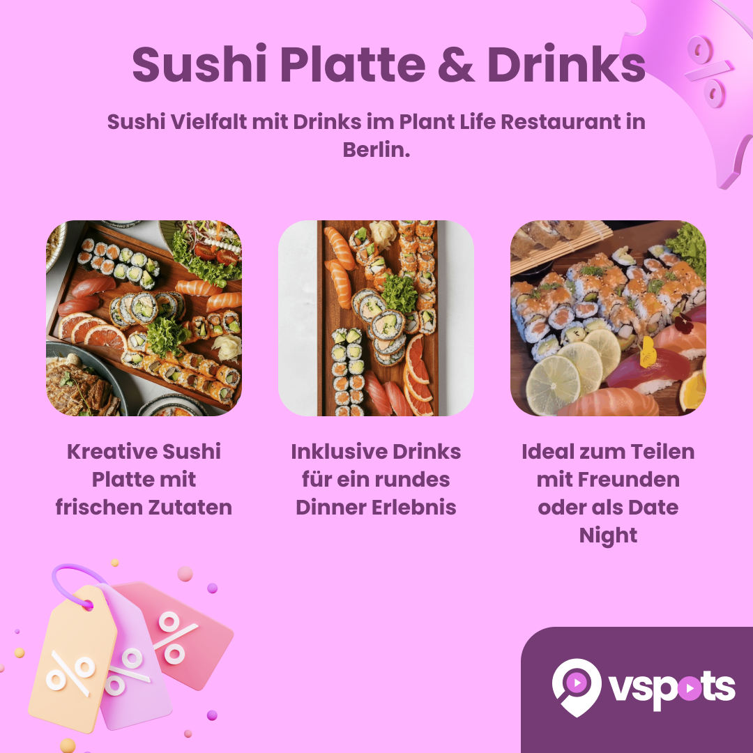 Sushi Platte & hausgemachte Drinks für 2 Personen – Bild 5