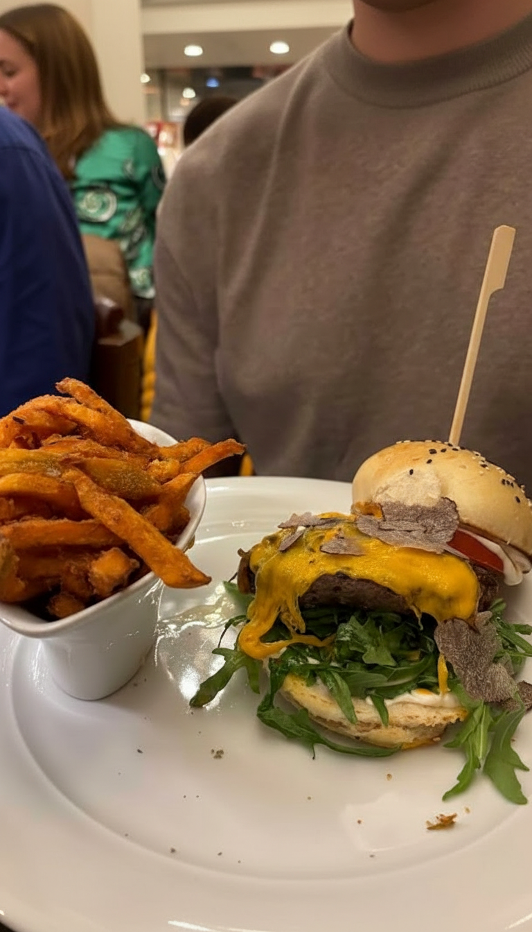 Tartufo Burger mit Süßkartoffelpommes für 2 Personen – Bild 3