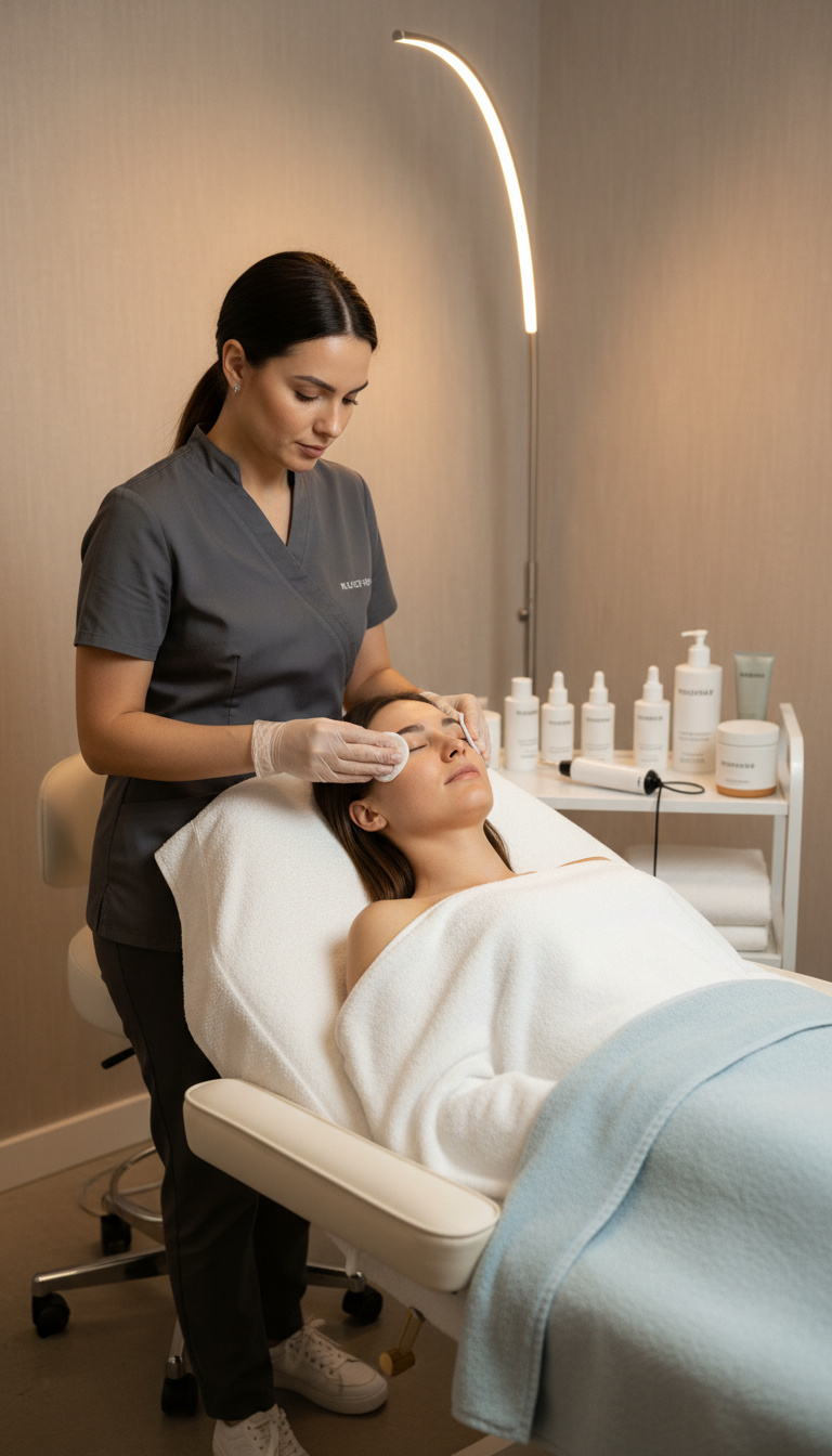 Kosmetisches Microneedling mit Lachs-DNA & Goldserum – Bild 6