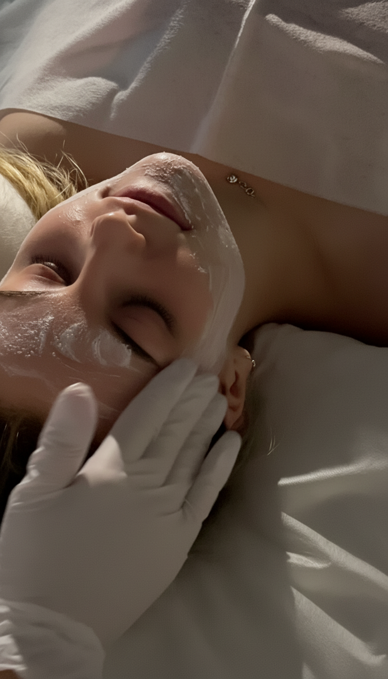 Gesichtsreinigung mit Fruchtsäurepeeling – Bild 4