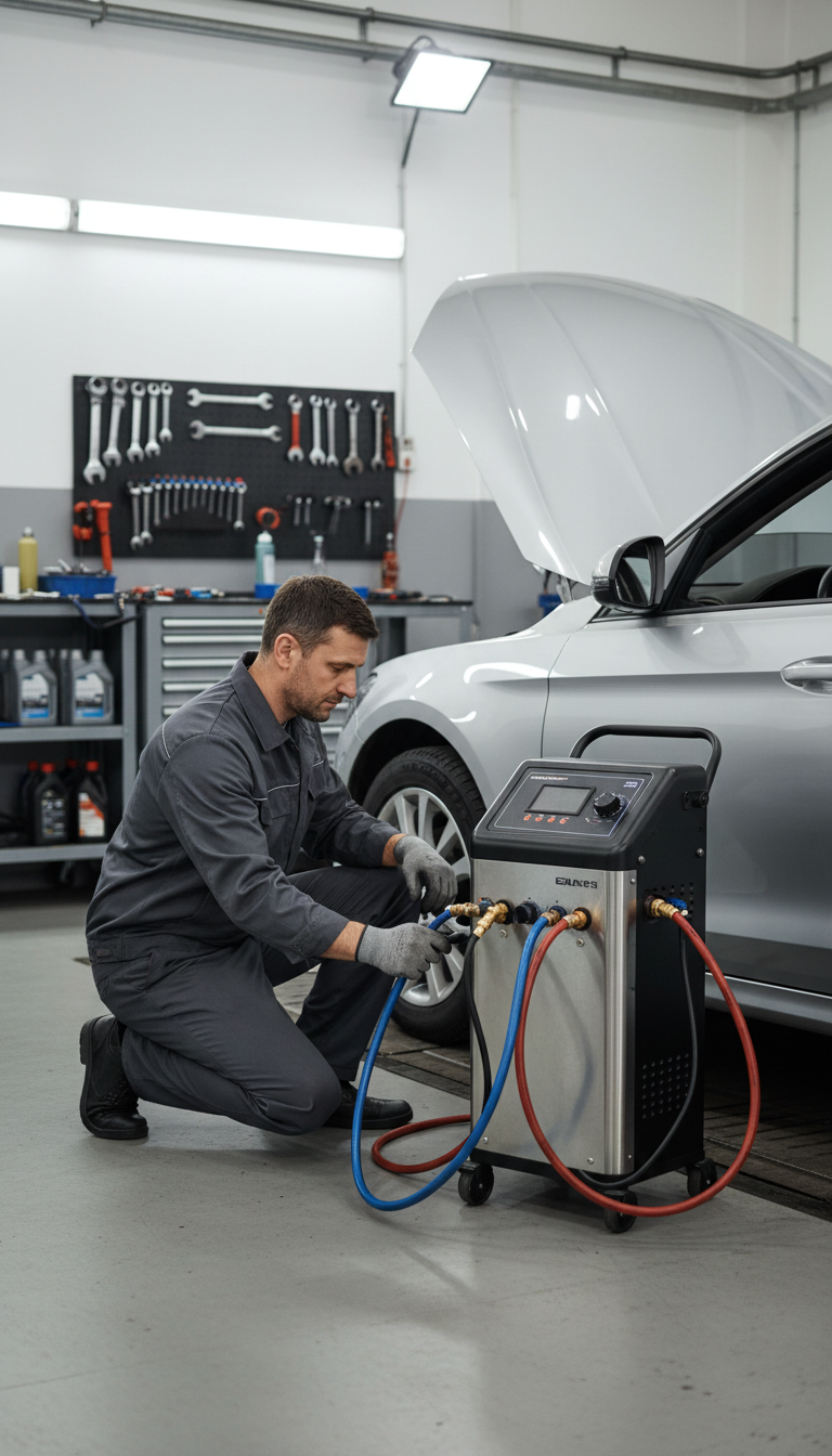 Klimaanlagen Wartung mit Kältemittel – Bild 3