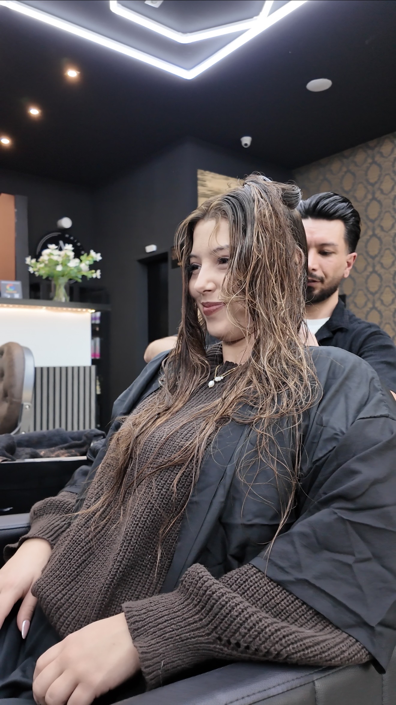 Balayage mit Glossing, Schnitt & Styling – Bild 3