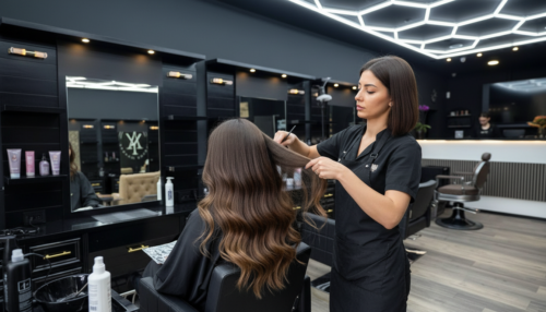 Balayage mit Glossing, Schnitt & Styling