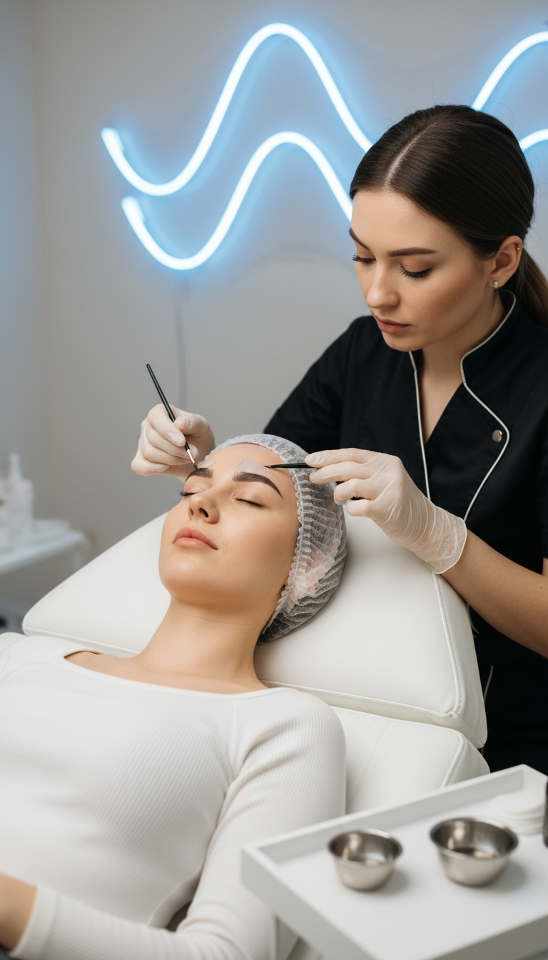 Augenbrauen Styling, Massage & Gesichtsbehandlung – Bild 4