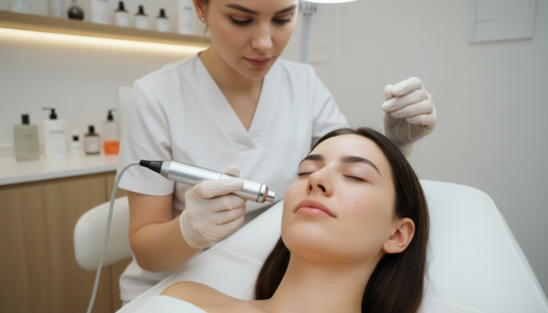 Microneedling Gesichtsbehandlung