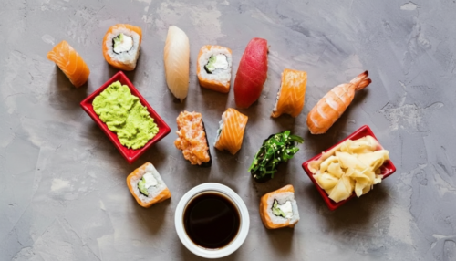 Bento Mix Box mit 64 Stück Sushi