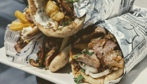 Vorspeisen-Platte & Gyros Pita