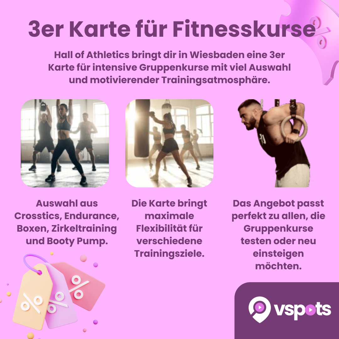 3-er Karte für Fitnesskurse – Bild 5
