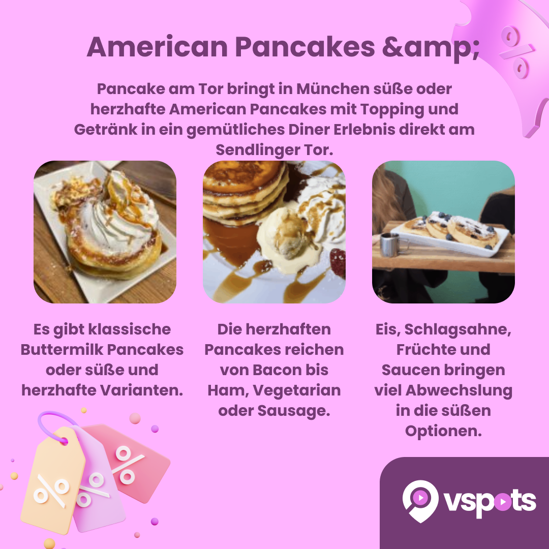 American Pancakes & Getränk für 2 Personen – Bild 5