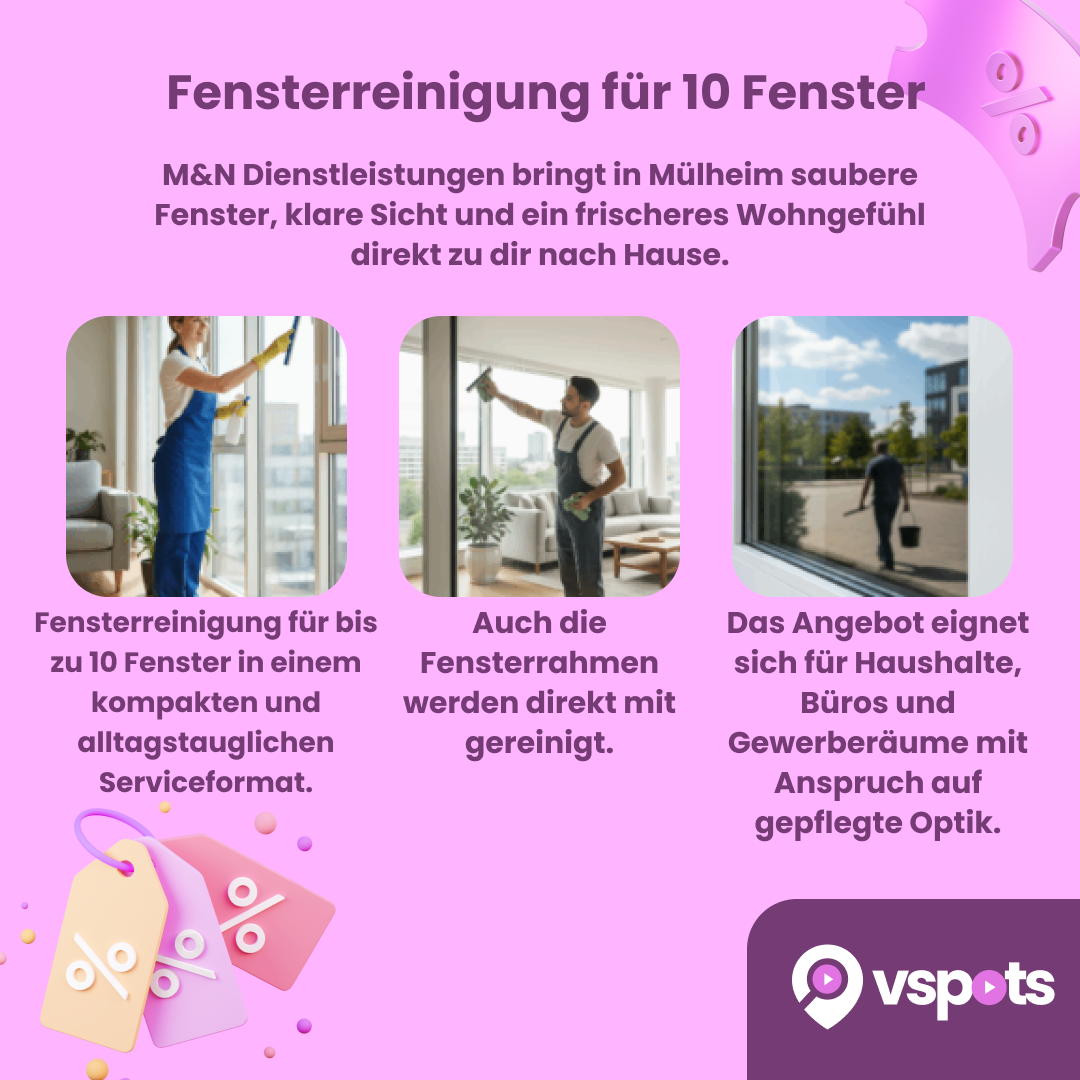 Fensterreinigung für 10 Fenster – Bild 6